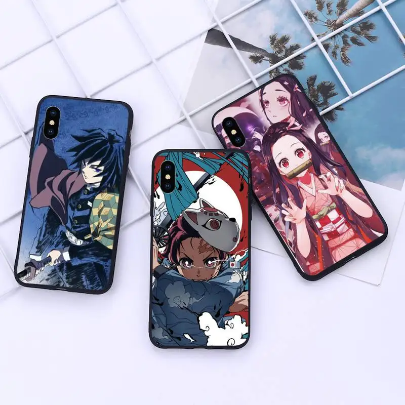 

Kimetsu No Yaiba Japan anime Phone Case For iphone 12 11 13 7 8 6 s plus x xs xr pro max mini