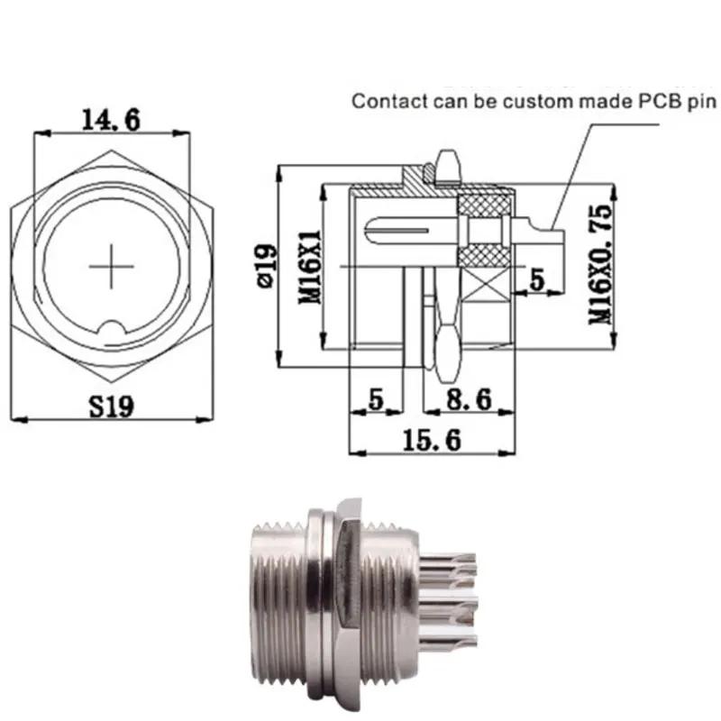 1 шт. GX16 стыковое соединение 2/3/4/5/6 штырьков водонепроницаемый авиационный
