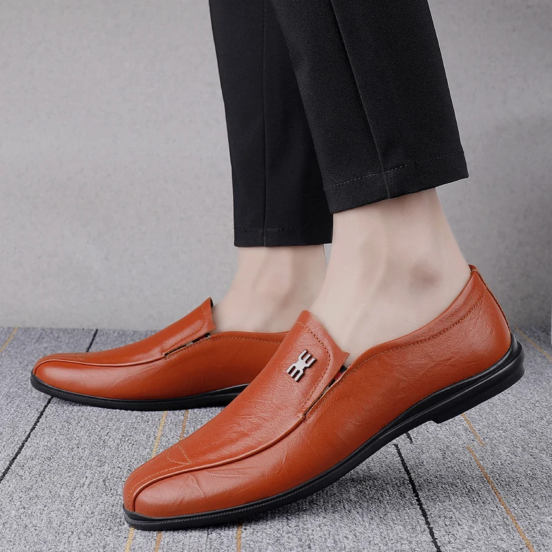 

Luxury Brand New Man Loafers Shoes Spring Summer Fashion Casual Genuine Leather Shoes Comfy Smart Casual Work Office Men Shoes
