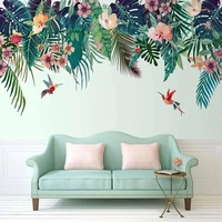 custom 3d wallpaper hand painted plant flowers birds photo wall mural nordic modern living room dining room bedroom background