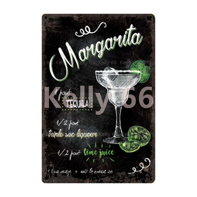 [Kelly66] коктейль для рисования мелом Мохито Маргарита хороший пиво металлический
