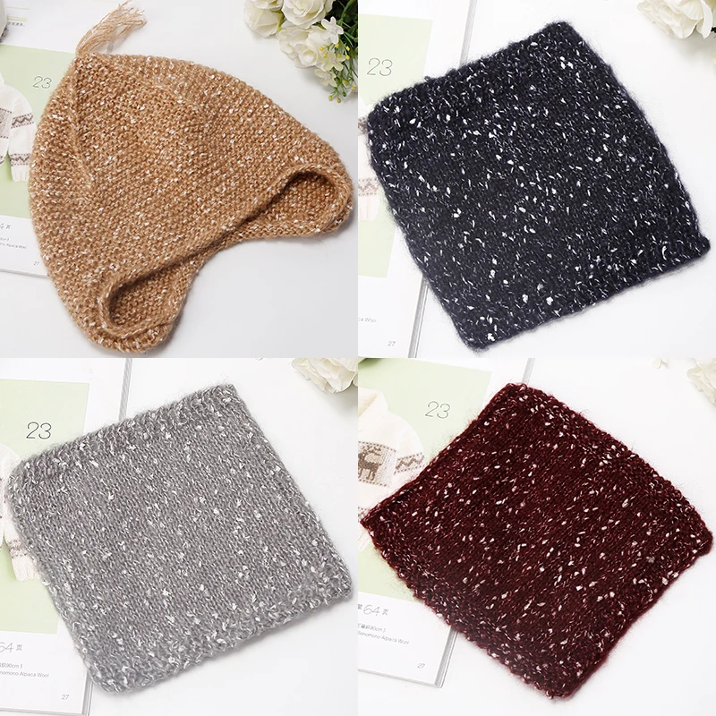 4 шт сегментная окрашенная Акриловая мохеровая пряжа мягкая теплая трикотажная