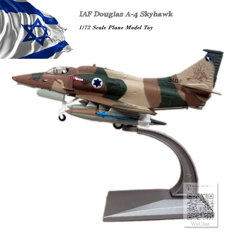 Модель военной модели WLTK в масштабе 1/72 игрушки IAF Дуглас искусственный боец Skyhawk