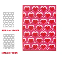 new metal square cutting dies for 2021 scrapbooking layered hearts frame background stencils paper card making crafts