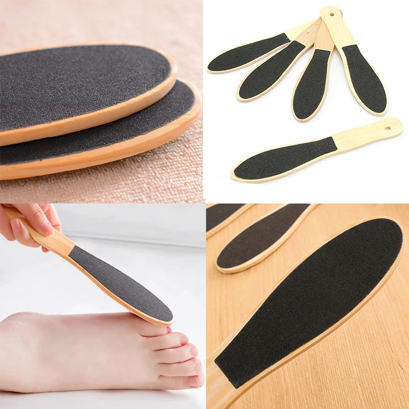 

Professional Files Double Sided Foot File Callus Remover for Feet Wooden Pedicure Grater to Smooth Hard Coarse Dry Tough Skin