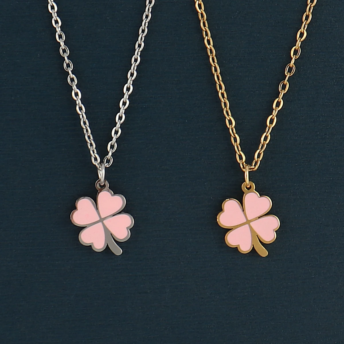

Fashion Stainless Steel Necklaces For Women Geometry Necklaces Heart Necklaces Chain Necklace Women Necklace Color Jewelry Gift