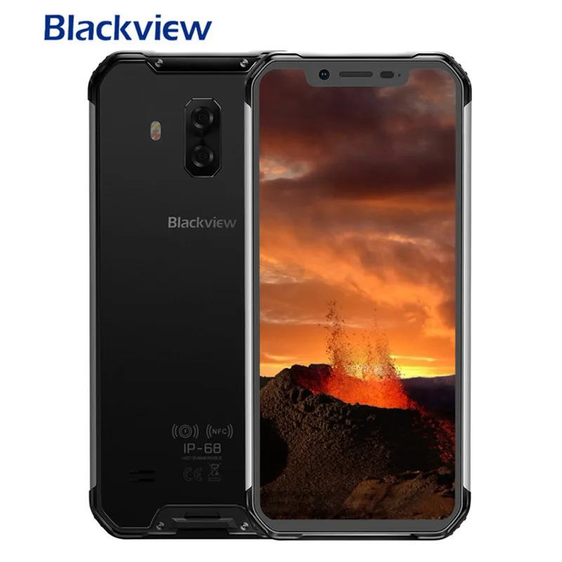 Смартфон Blackview BV9600E защищенный, Helio P70, глобальная версия, 4G мобильный телефон 6,21 дюйма, Android 9,0, 4 Гб ОЗУ, 128 Гб ПЗУ, MT6771T, 5580 мАч