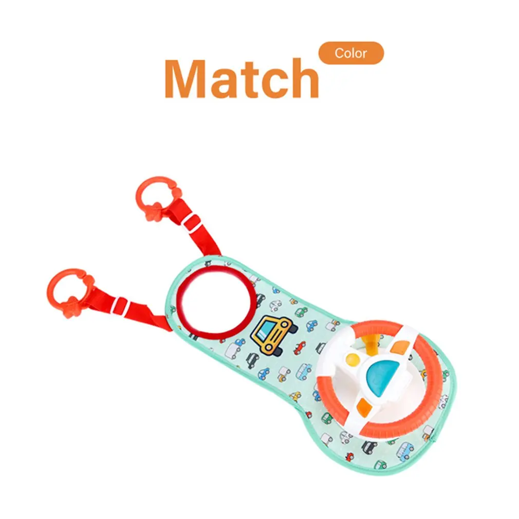 

Eletric Simulation Steering Wheel Toys With Light Sound Baby Kids Developing Educational Games Car Seat Back Christmas Gifts