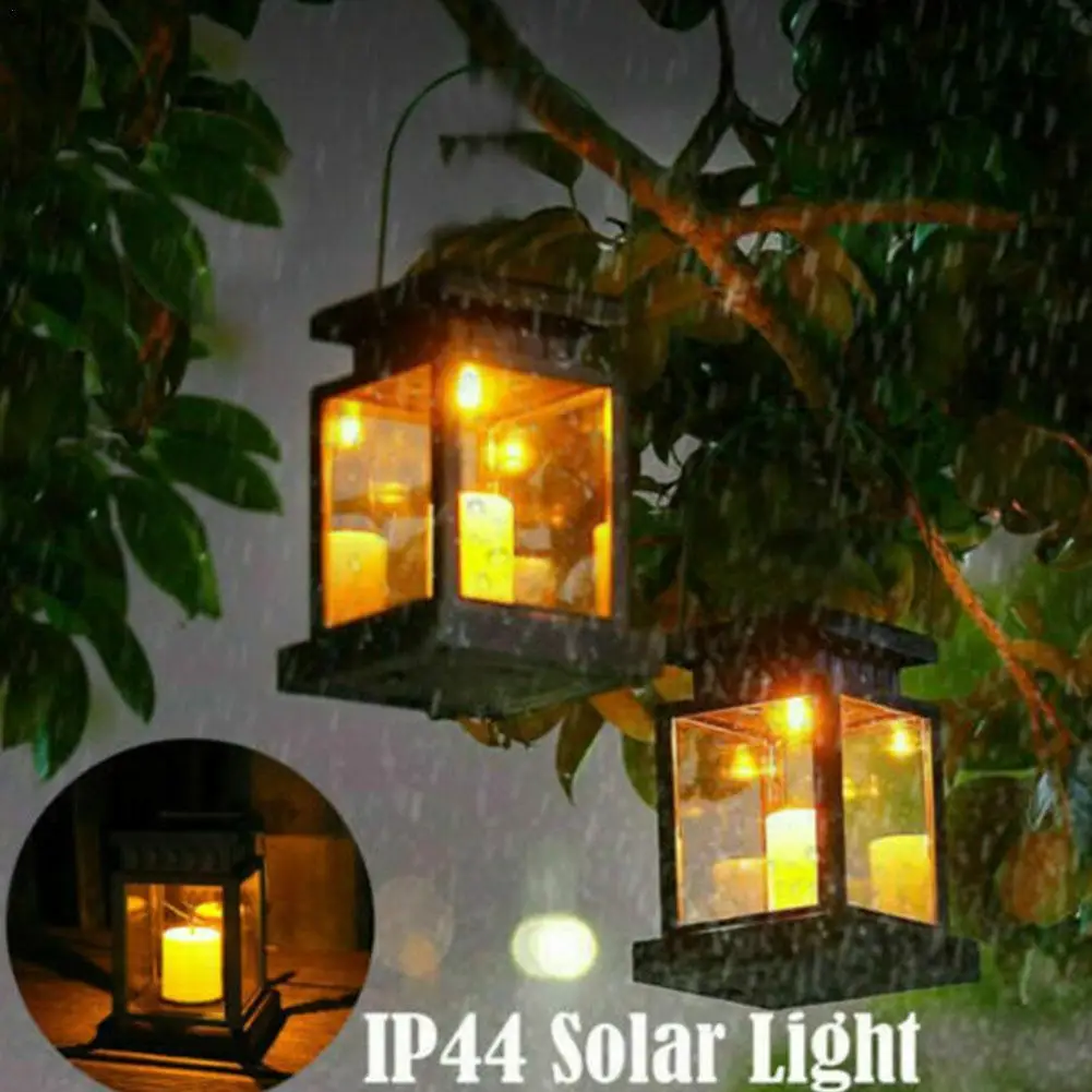 Solar Palace Lantern Lawn Camping Decoration Landscape Courtyard Garden European-style LED Atmosphere Candle Light | Лампы и освещение