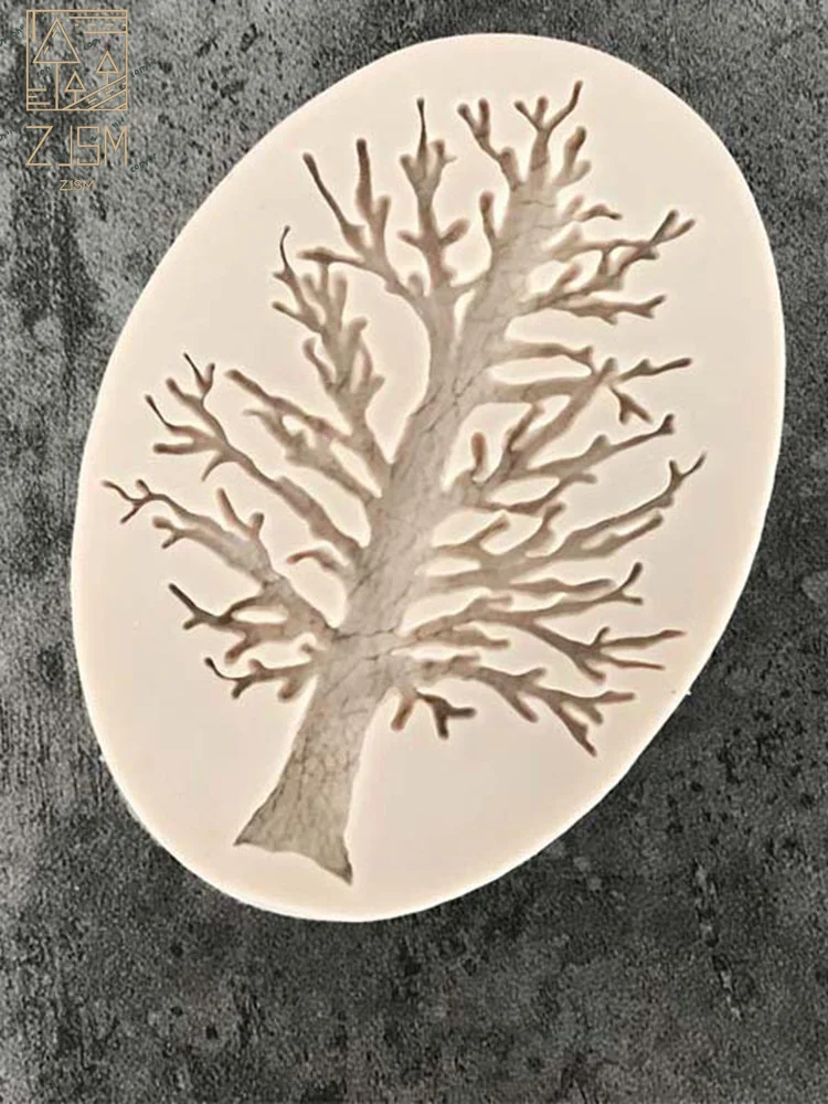 

13D Tree Mold Cake Silicone molds fondant mold cake decorating tools chocolate moulds wedding decoration Baking Mould Sale