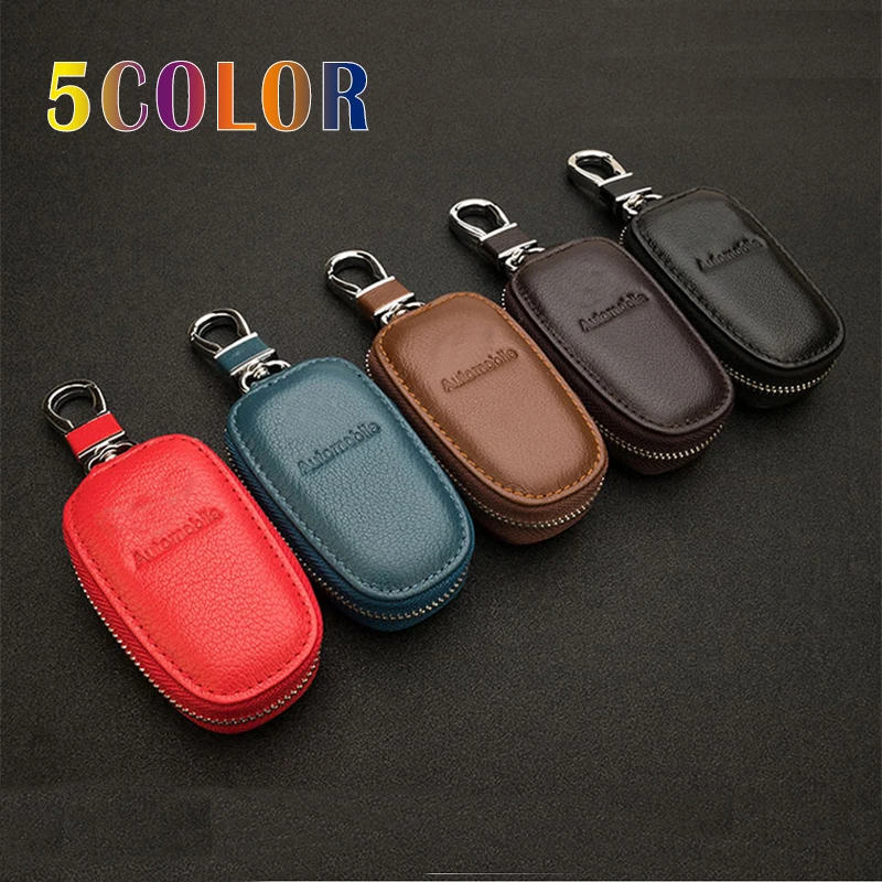 Fashion Style Car Key Cover Genuine Leather Wallet For Opel Audi BMW Mercedes-Benz Volkswagen Toyota Honda KIA Hyundai Mazda | Автомобили