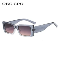 oec cpo square sunglasses ladies new fashion small rectangle sun glasses men women vintage punk oculos lunette de soleil uv400