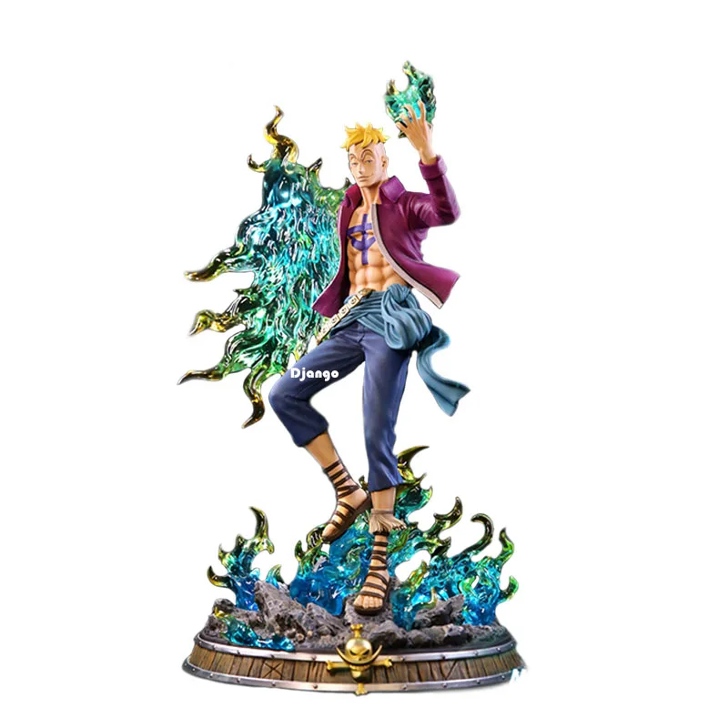 

Фигурка аниме OP GK Marco из ПВХ, экшн-фигурка светильник кой, Коллекционная модель игрушек, Феникс, белые усы, Луффи, 48 см