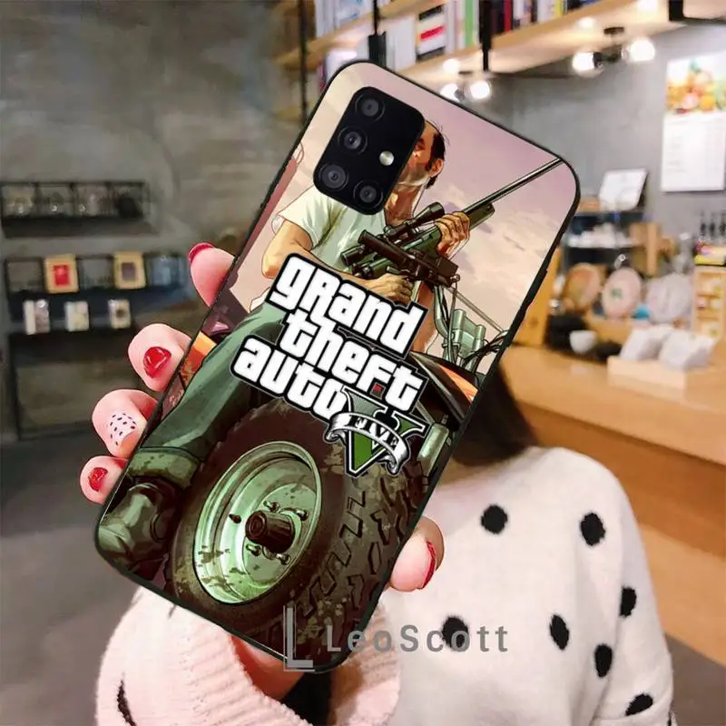 

Grand Theft Auto V Phone Case For Samsung galaxy S 7 8 9 10 20 edge A 6 10 20 30 50 51 70 note 10 plus