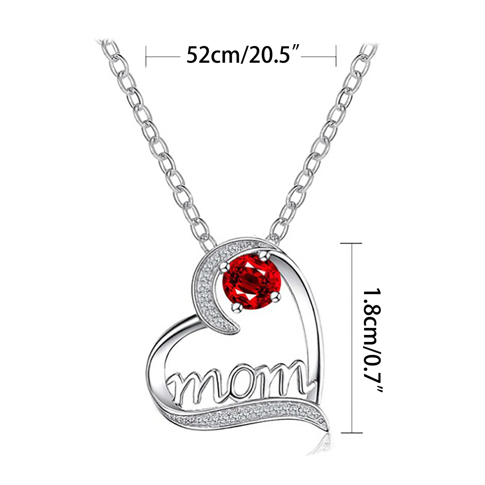 

female necklace Mother's Day Female Heart Necklace Exquisite Silver Plated Love Clavicle Chain Jewelry Gifts collares para mujer