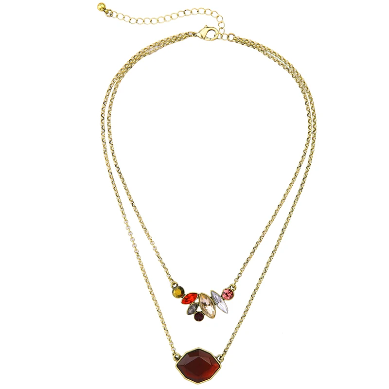 Новое поступление 2014 индивидуальная Мода индивидуальное Двухслойное ожерелье с