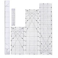 imzay 5pcs hand tool patchwork quilting drawing straight ruler tailor yardstick cloth cutting craft sewing tools set