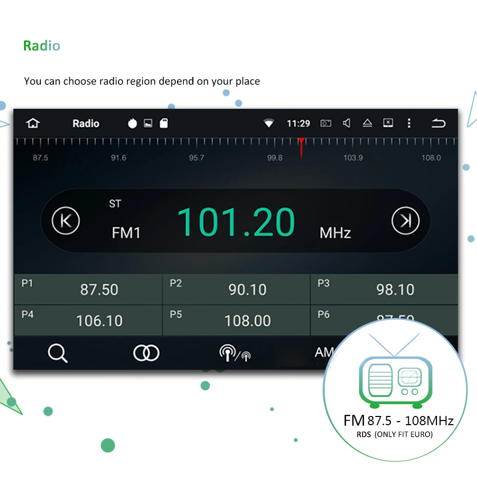 Автомобильный мультимедийный плеер 2 DIN 9 дюймов Android GPS-навигация радио для Ford Focus