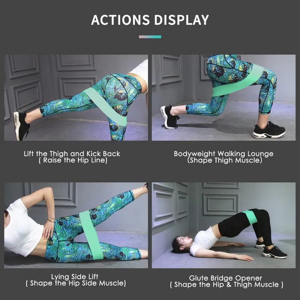 Эластичные ленты для фитнеса XCLOHAS эластичная лента упражнений в бедра силовых