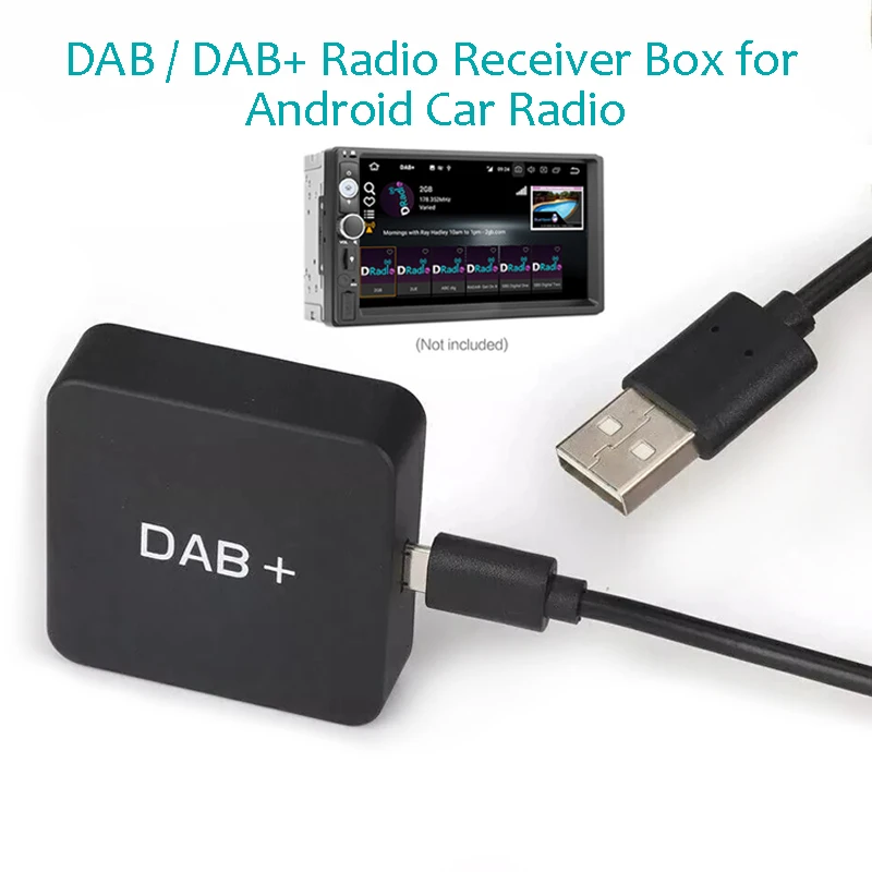 Dab + USB адаптер для Android автомобильный радиоприемник коробка DAB цифровой стерео