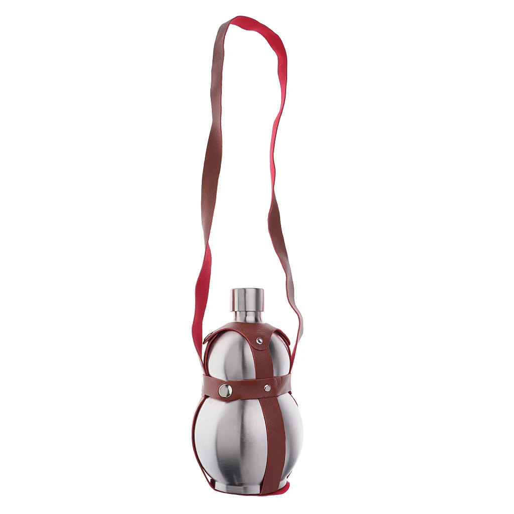 

New Gourd Drink Portable Stainless Steel Liquor Alcohol Hip Flagon Gift