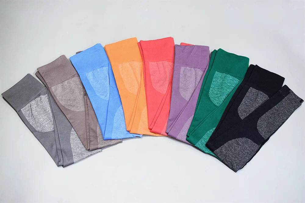 Бесшовный спортивный костюм с высокой талией для йоги женская одежда спортивная