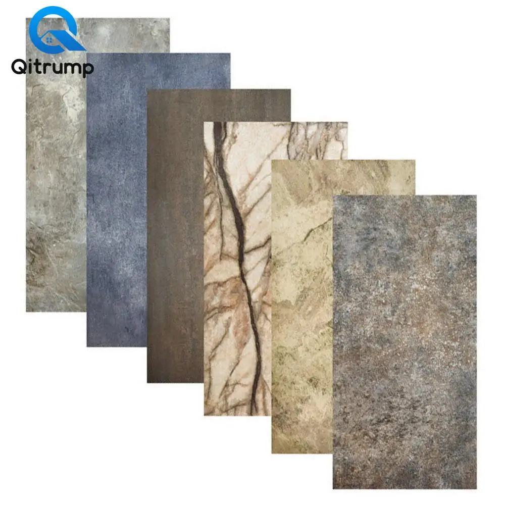 

Marble Self Adhesive Bathroom Tile Stickers Waterproof Wallpaper Art Floor Sticker Kitchen Decorative Film Ground Contact Paper