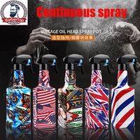 500ml large capacity retro hairdressing spray bottle alcohol disinfection sprayer continuous fine mist air pressure water bottle