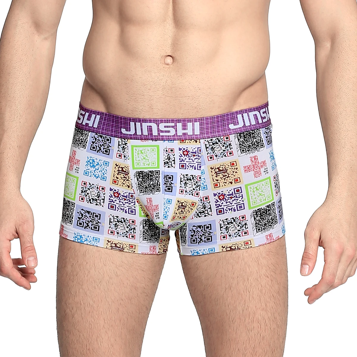 Men Boxer Shorts Sexy Print Popular Style Bodysuit Bamboo BoxerBriefs Mens Underwear Male Panties