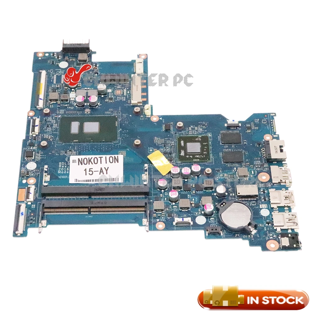 

NOKOTION 854932-601 860154-601 BDL50 LA-D704P для HP Pavilion 15-AY материнская плата для ноутбука i7-6500U ЦП R7 M440 4G Графика