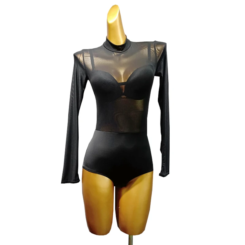 Боди для женщин топ бальных танцев латиноамериканские трико женская одежда