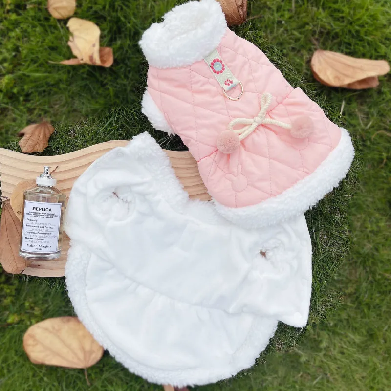 Зимняя одежда для собак теплая Роскошная Одежда маленьких домашних животных