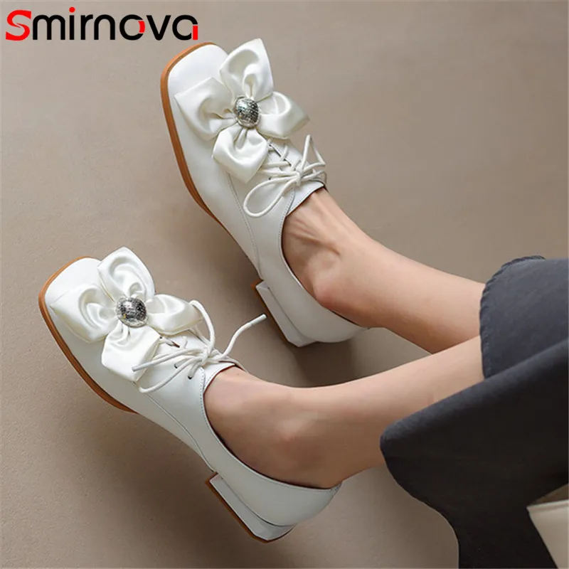 Женские туфли на плоской подошве Smirnova повседневные из натуральной кожи с