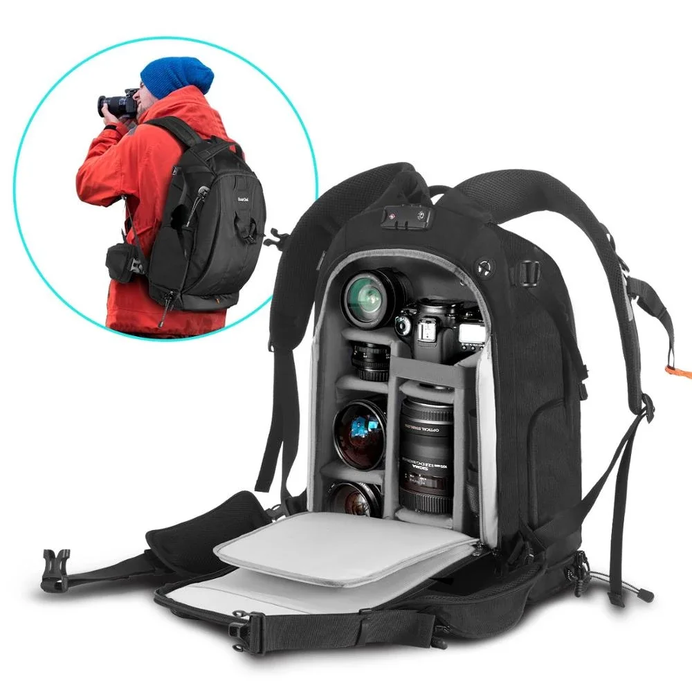 

Camera Backpack Photography Camera Shoulders Backpack Multi-function Camera SLR Large-capacity Waterproof Anti-theft Backpack