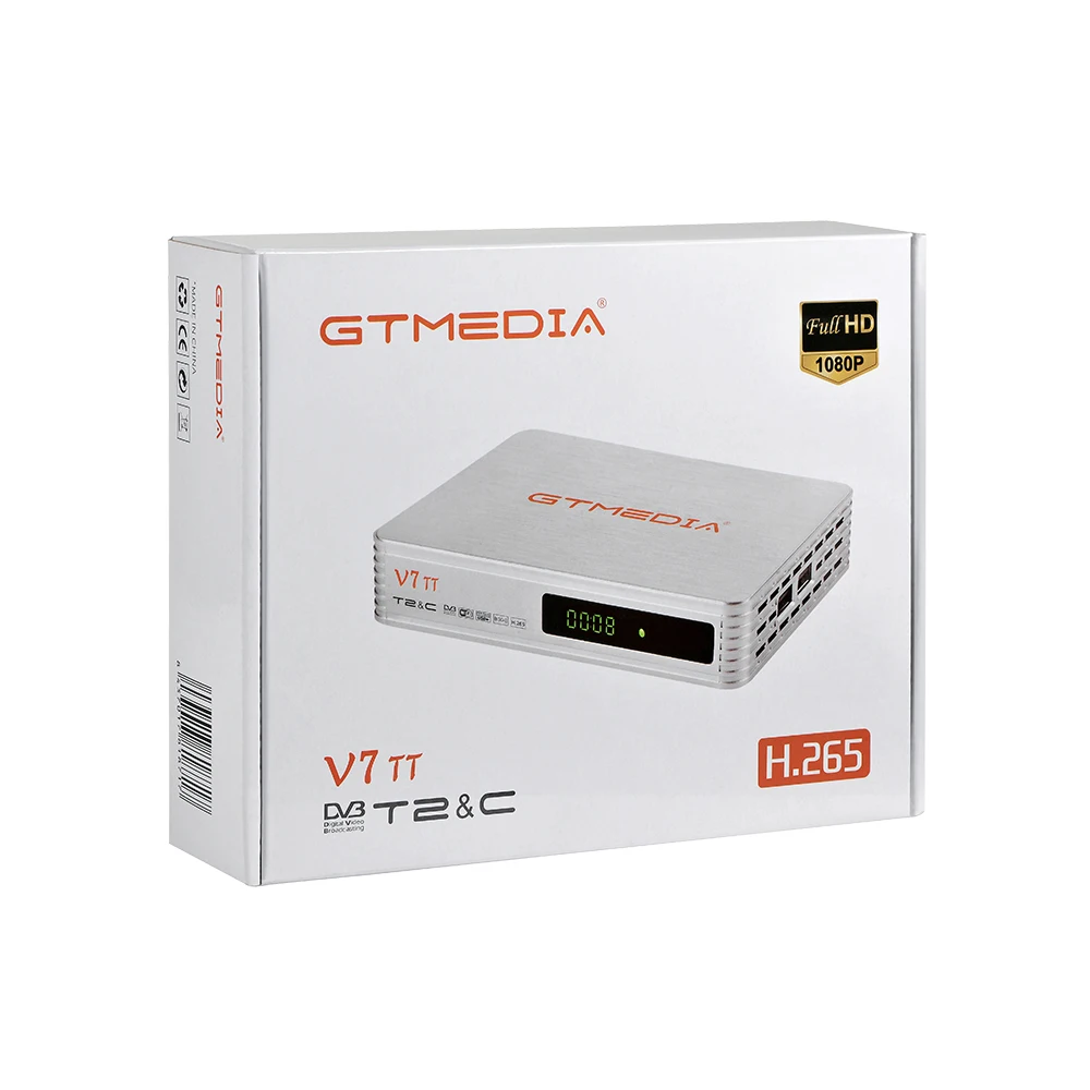 GTMEDIA v7 TT Satellite TV Receiver DVB BOX DVB-T2 DVB-S Digital Wifi tv box cccam 7 line free Spain France | Электроника