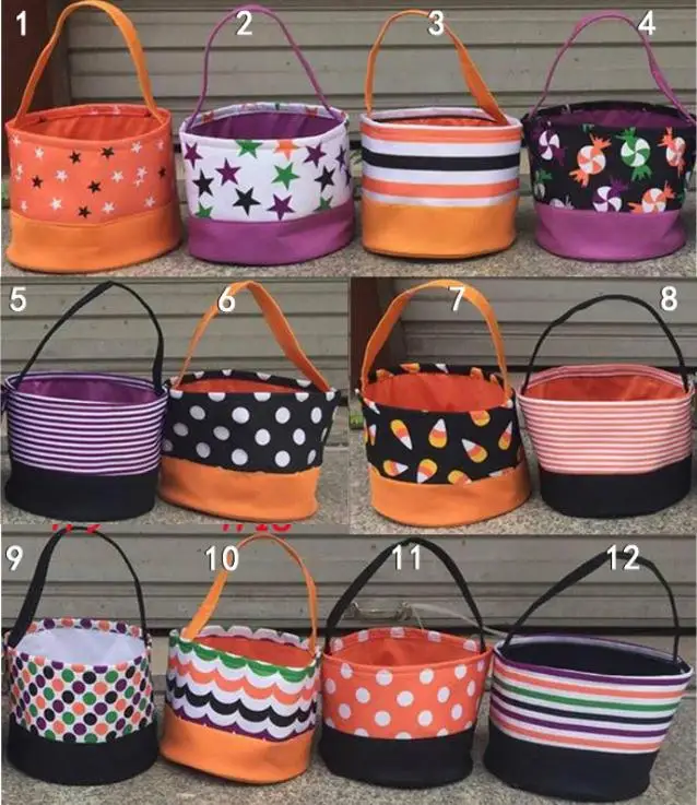 50 шт. Хэллоуин принт ведро подарочная упаковка для девочек и мальчиков детская