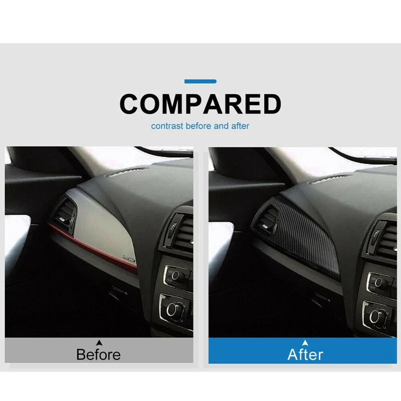 

Carbon Fiber RHD for F20 F21 F22 1 2 Series Accessories Interior Trim Dashboard Panel Cover Sticker
