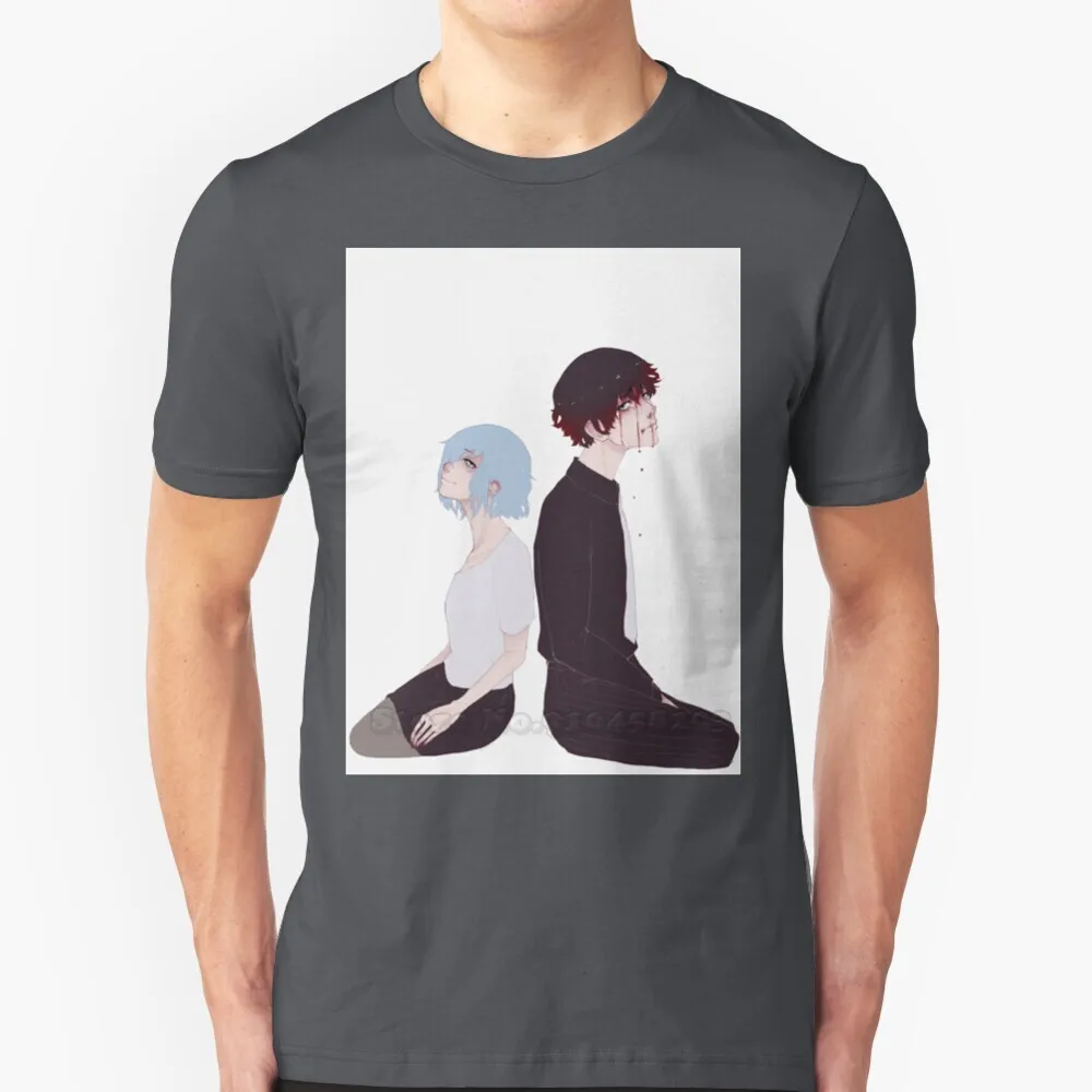 Мужская футболка с круглым вырезом из чистого хлопка |