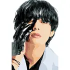 Картина по номерам BTS Тэ Black Hand, 40 х 60 см
