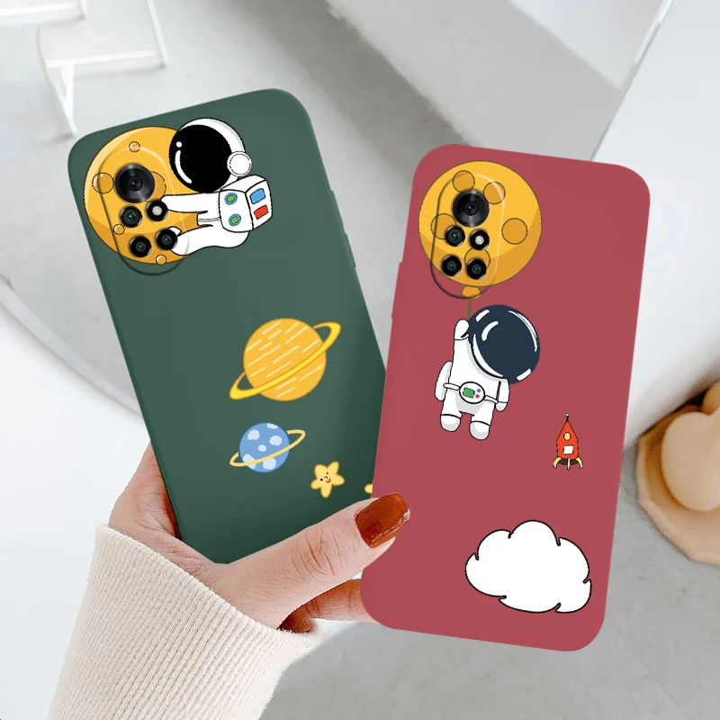 

Planet Astronaut Phone Case For Huawei Nova8 8Pro 8SE Nova 7 7Pro 7SE 6 6se 5 5Pro 5Z 5I 5Ipro 5T 4 4E Liquid Silicone Cover