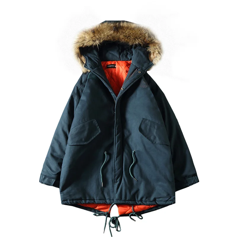 Liketkit мужские зимние парки 2019 хлопковые толстые куртки с капюшоном буквенным