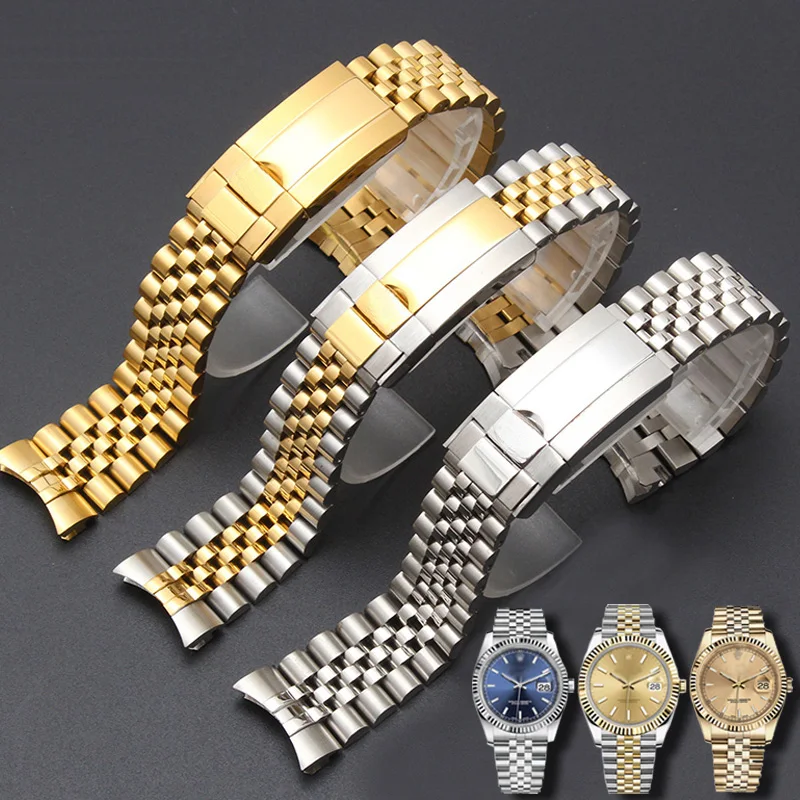 

Watch Bracelet For Rolex SUBMARINER SUP GMT DATEJUST Men 20 Metal Strap Watch Accessories Solid Stainless Steel Watch Band Chain