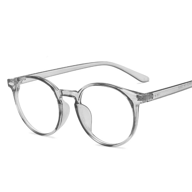 

Seemfly TR90 Ultralight Glasses Frame Clear Lens Optical Eyeglasses Transparent Color Plain Spectacles Round Women Men Eyewear