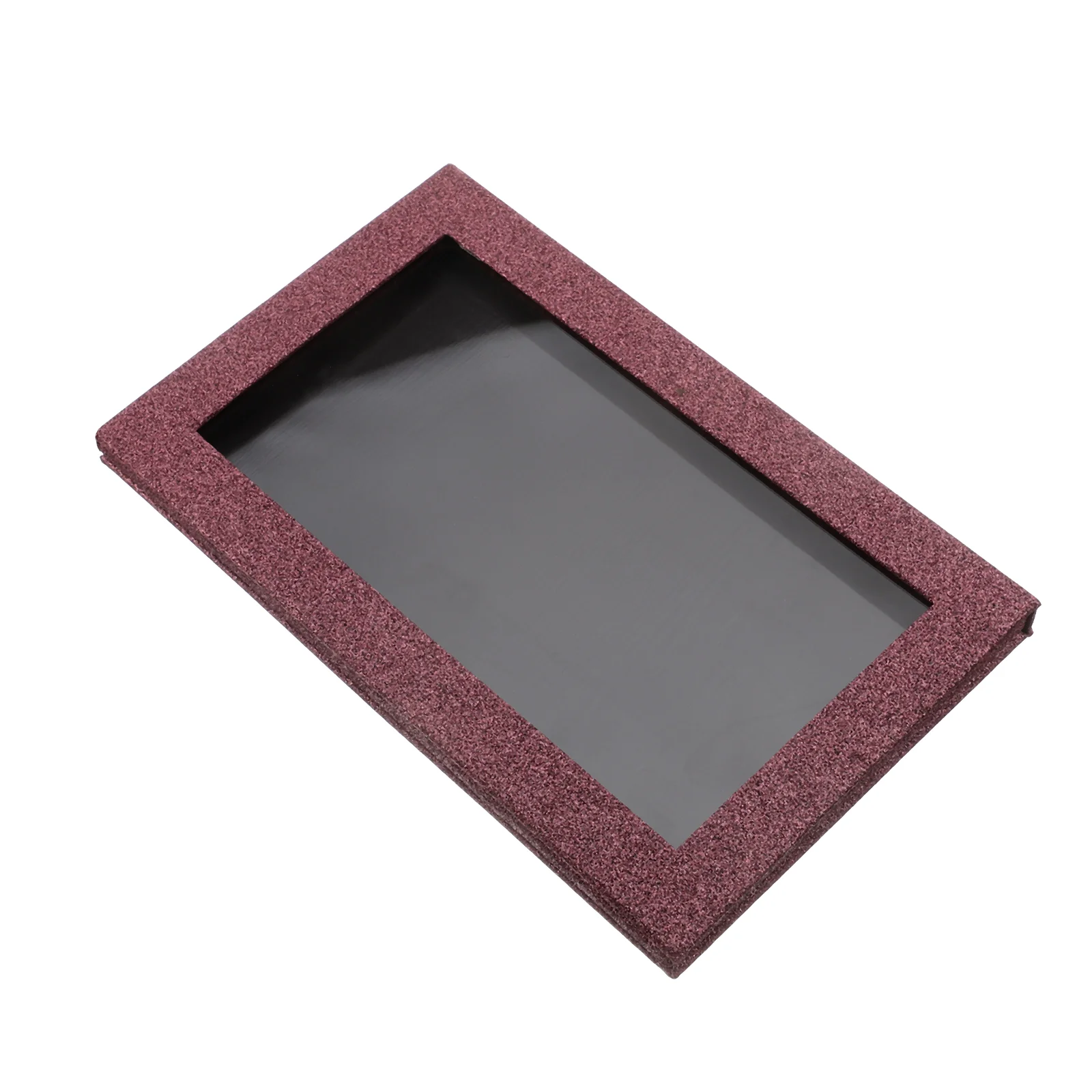 

Блестящий самодельный Магнитный пустой контейнер, коробка для хранения косметики, сковорода для теней (бордовый)