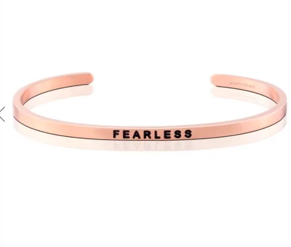 Любовь Браслет бесстрашный 316L Титан Нержавеющая сталь любовь манжеты браслет