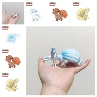 pokemon anime 120 scale pikachu nine tails pet collection entity model doll decoration toy hobby movable doll christmas gift