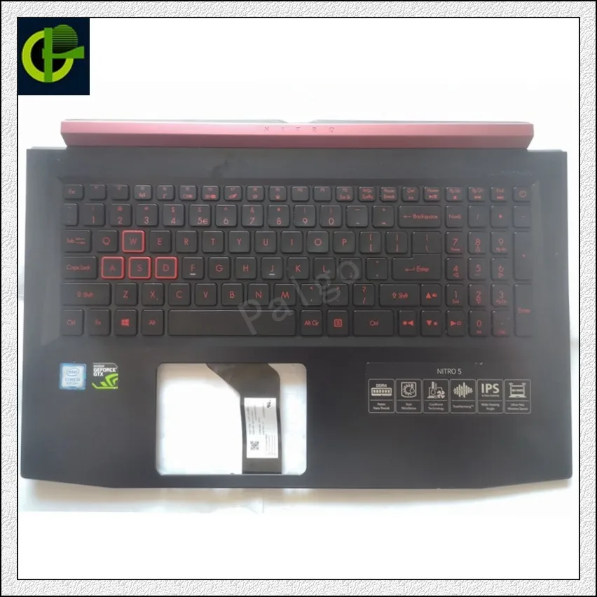 Клавиатура с подсветкой Топ чехол и Упор для рук Acer деталь нитро двигателя Himoto