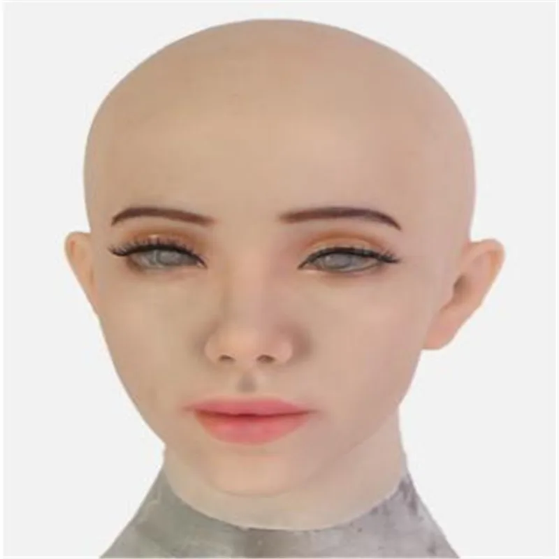 Новая Милая 3D мягкая силиконовая Реалистичная женская маска для трансвеститов