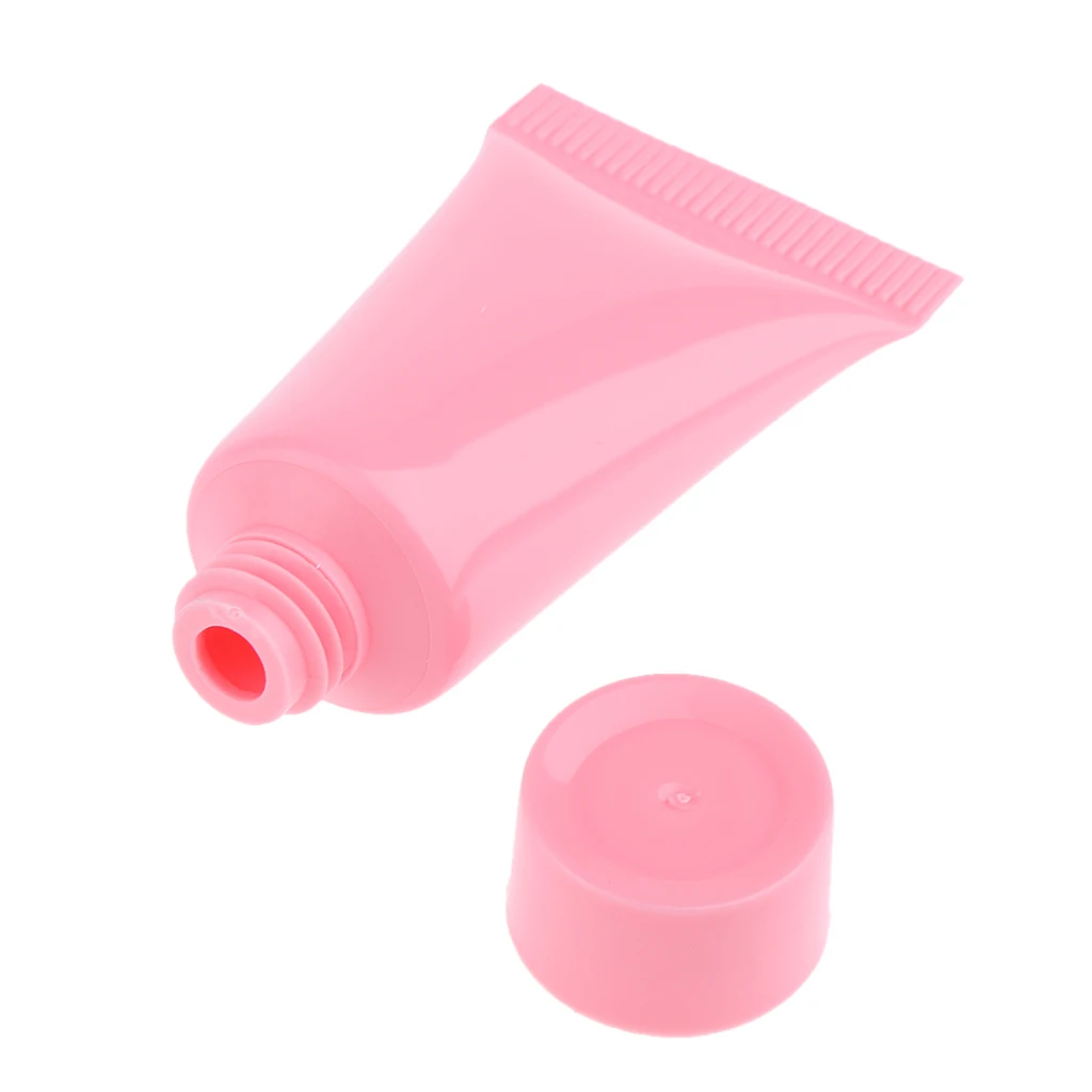 

10 Pieces Travel Tubes Refillable Squeezable 10ml Makeup Tube for Cosmetic