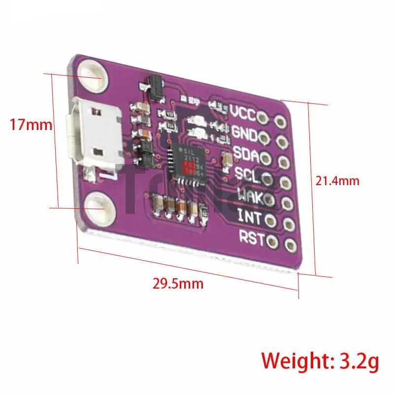 CP2112 плата отладки USB для SMBus I2C Модуль связи 2 0 MicroUSB 2112 оценочный комплект CCS811